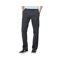 volcom pantalon chino stretch classique frickin pour homme coupe moderne, charbon 1, 33w x 30l