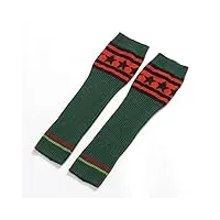 samnuerly 5 paires chaussettes longues chaussettes longues pour femmes chaussettes hautes au crochet tricotées d'hiver (color : a, size : 43cm)