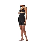 spanx lot de 3 culottes gainantes pour femme - taille haute - contrôle du ventre - noir - lg, très noir., large