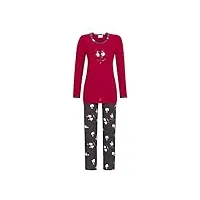ringella pyjama femme avec motif imprimé 3511224, rouge, 42