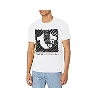 true religion t-shirt ss sketch registered hs pour homme, blanc (optic white), taille s