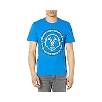 true religion t-shirt ss buddha face pour homme, bleu victoria, taille 3xl