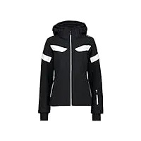 cmp veste avec capuche et fermeture éclair, noir/blanc, 50