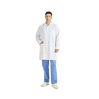 misemiya - blouse blanche chimie unisexe - blouse medicale homme - blouse laboratoire homme - blouse de travail femme 8167 - x-large, blanc