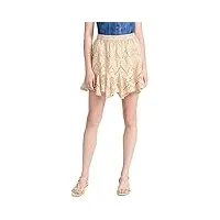 free people mini jupe-short serenity pour femme, thé, taille l