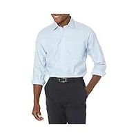 brooks brothers chemise habillée sans repassage en sergé extensible uni ainsley pour homme, bleu clair, tour de cou de 41,9 cm, manches de 86,4 cm, bleu clair