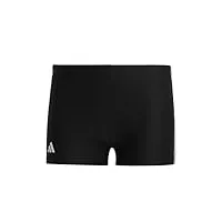 adidas 3 stripes boxers de bain, black/white, m