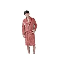 sdfgh pyjama homme loungewear épaississement hiver chaud peignoir à manches longues sexy pyjama col v