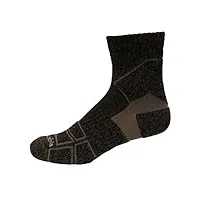 columbia chaussettes de randonn e unisexes poids moyen 1 paire, gris anthracite., 10-13