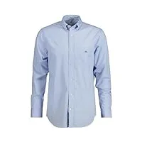 gant reg poplin shirt chemise, light blue, xl homme