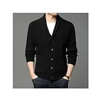 mgwye veste d'hiver en tricot torsadé for hommes manteaux décontractés vêtements for hommes coréens (color : argento, size : xxxl code)