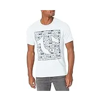 true religion t-shirt avec logo hs pour homme, blanc (optic white), taille 3xl