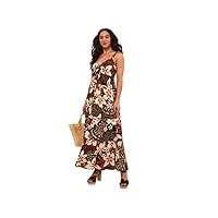 joe browns robe longue à bretelles avec imprimé tropical décontractée, multicolore, 40 femme