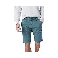 mavi men's simon mid rise shorts, silver pine twill, 33