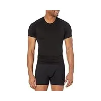 spanx zoned performance t-shirt de compression à col rond pour homme, noir classique, taille s
