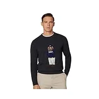 hackett london harry crew pull-over, grey (charcoal), m homme