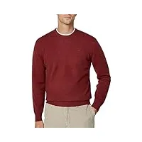 hackett london lambswool crew pull-over, rouge (brick red), l homme