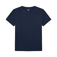 hackett london pima cotton tee t-shirt, bleu (navy), l homme