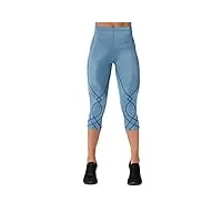 cw-x stabilyx joint support 3/4 capri compression tight pantalon, bleu ciel, xl femme