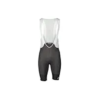 poc homme essential road vpds bib shorts pantalon de v lo, sylvanite grey/hydrogen white, l slim taille courte eu