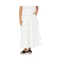 splendid jupe sabrina pour femme, blanc/jardin opulent, xs