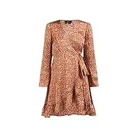 faina robe portefeuille dulcey, rouge, xs femme
