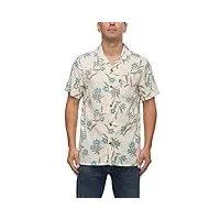 reef t-shirt tissé à manches courtes camp fit pour homme, brouillard (blake), taille s