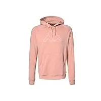 kappa - hoodie zaiver pour homme - rose - taille s