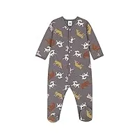 petit bateau pyjama dors bien chaud mixte bébé, gris bongris / multico, 18 mois