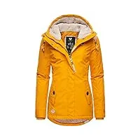 ragwear monade veste d'hiver pour dame avec capuche curry022 m