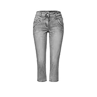 cecil b376010 pantalon en jean 3/4, gris délavé, 28w x 22l femme