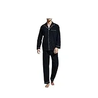 disimlarl pyjama pour homme en flanelle chaude - chemise de nuit en coton - pyjama décontracté pour la maison, comme sur l'image, l