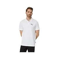 puma essentials chemise à manches courtes pour homme blanc, puma blanc, xx-large