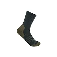 carhartt chaussettes épaisses en laine synthétique mélangée pour homme, gris anthracite chiné, x-large