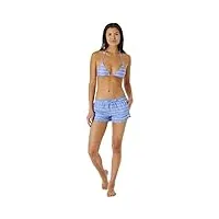 rip curl 2023 womens classic surf 3" boardshort gboat9 - blue/white size - l