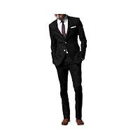 costume tendance pour homme - coupe ajustée - ensemble 2 pièces - veste et pantalon - pour marié, bal, mariage, smoking, blazer., l