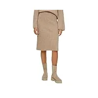 s.oliver sales gmbh & co. kg / s.oliver jupe tricotée en laine mélangée pour femme, marron, 44