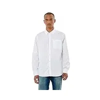 kaporal - chemise blanche homme 100% coton bio - tomek - s - blanc