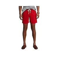 ralph lauren bermuda maillot de bain pour homme traveler 14,6 cm 710907255005, rouge, xs
