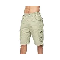 crosshatch jimster shorts, olive, 34w homme