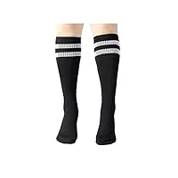 eddha chaussettes hautes de compression pour femmes et hommes circulation 20-30 mmhg est le meilleur soutien pour la course athlétique cyclisme (couleur : c, taille : l)