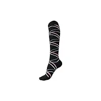 eddha chaussettes hautes pour le sport, le fitness, la course, le basket-ball, l'équitation, le mollet, les chaussettes de compression à tube long pour femmes (couleur : grand, taille : taille unique)