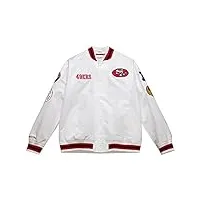 mitchell & ness city collection lightweight satin veste san francisco 49ers