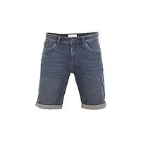 tom tailor josh short en jean pour homme coupe droite coupe ajustée short basique stretch en coton bermuda d'été denim bleu, stone blue denim tint (10147), 36w