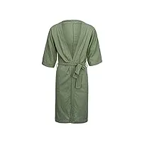 cazaru peignoir pour hommes couleur unie lin mince respirant pyjamas hommes vêtements de maison peuvent être portés à l'extérieur