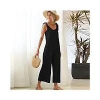 xnhafw pantalon de travail long pour femme - combinaison à jambes larges pour femme d'été dos nu pour femme (couleur : d, taille : code s)