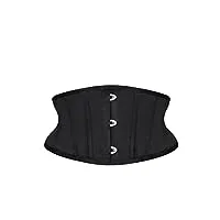 n/a sangle sous le buste corset gilet cravate taille formateur corset corset lingerie haut dos cravate corset (color : black, size : scode)