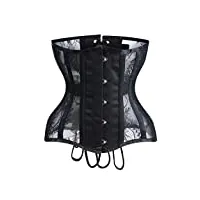 qwzyp corset sablier taille corset sous le buste minceur modélisation sangle acier os taille formateur shapewear (color : d, size : 3xl)
