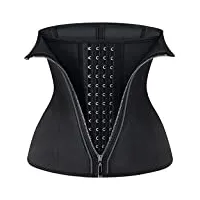 qwzyp latex taille formateur corset fermeture éclair minceur ventre ceinture ventre tondeuse shaper femmes contrôle gaine ceinture sangle (color : d, size : xxl)