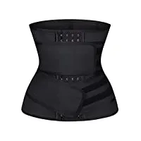 qwzyp latex taille formateur corset minceur ventre ceinture ventre tondeuse shaper femmes contrôle gaine ceinture sangle noir (color : d, size : xxl)